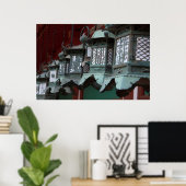 Japanse metale lampjes poster (Thuiskantoor)