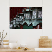 Japanse metale lampjes poster (Keuken)