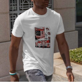 Japanse metrotrein t-shirt