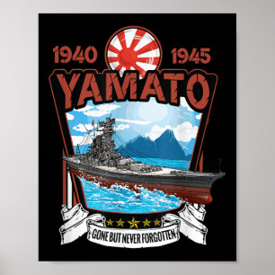 Japanse militaire slagschip Yamato Tweede Wereldoo Poster