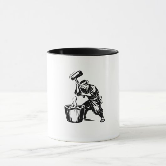 Japanse Mochi-stamping Mok (Midden)