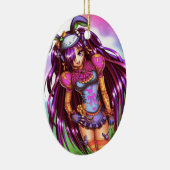 Japanse Mode Anime Girl Keramisch Ornament (Rechts)