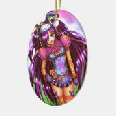 Japanse Mode Anime Girl Keramisch Ornament (Links)