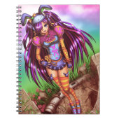 Japanse Mode Anime Girl Notitieboek (Voorkant)