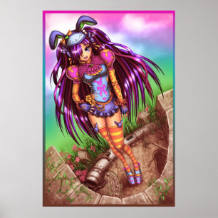 Japanse Mode Anime Girl Poster