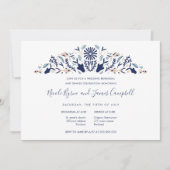 Japanse Modern Koi Fish Rehearsal Dinner trouwdag Kaart (Voorkant)