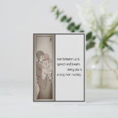 Japanse moeder- en kinderpostkaart, echte liefdesp briefkaart (Staand voorkant)