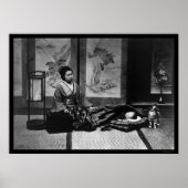Japanse moeder met haar slapende Baby 1909 Poster (Voorkant)