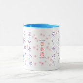 Japanse Mok Hiragana Kokeshi Doll en Sakura (Midden)