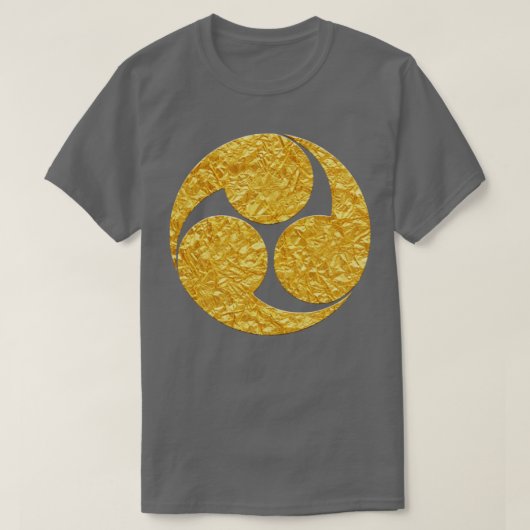 Japanse Mon Hidari Mitsu Tomoe T-shirt (Design voorkant)