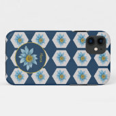 Japanse monogram van het strijkpatroon van het lan Case-Mate iPhone case (Achterkant (horizontaal))