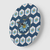 Japanse monogram van het strijkpatroon van het lan grote klok (Hoek)