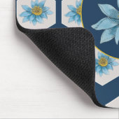 Japanse monogram van het strijkpatroon van het lan muismat (Hoek)