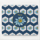 Japanse monogram van het strijkpatroon van het lan muismat (Voorkant)