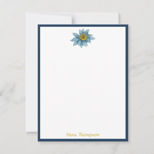 Japanse monogram van het strijkpatroon van het lan notitiekaartje