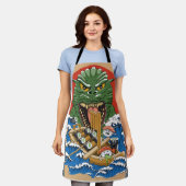 Japanse monster Sushi Lover Schort (Gedragen)