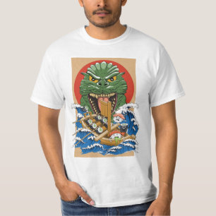 Japanse monster Sushi Lover T-shirt