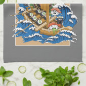 Japanse monster Sushi Lover Theedoek (Gevouwen)