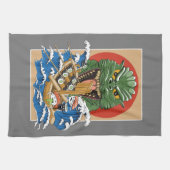 Japanse monster Sushi Lover Theedoek (Horizontaal)