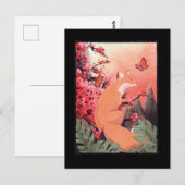 Japanse mooie vossenvlinder briefkaart (Voorkant / Achterkant)