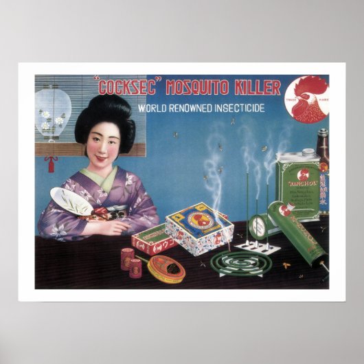  Japanse mosquito Killer Insecticide Adver Poster (Voorkant)
