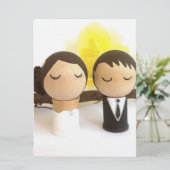 Japanse motief trouwkaart (Staand voorkant)