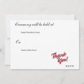 Japanse motief wieden uitnodiging (Achterkant)