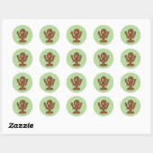 Japanse Mud Zombie Dorotabo Ronde Sticker (Vel)