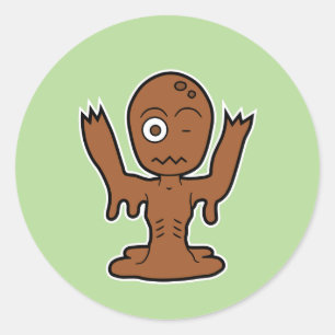 Japanse Mud Zombie Dorotabo Ronde Sticker