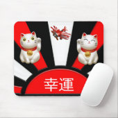 Japanse muizen,幸 運. muismat (Met muis)