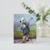 Japanse musicus Shamisen Banjo Music Briefkaart (Staand voorkant)