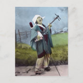 Japanse musicus Shamisen  Banjo Music Briefkaart (Voorkant)