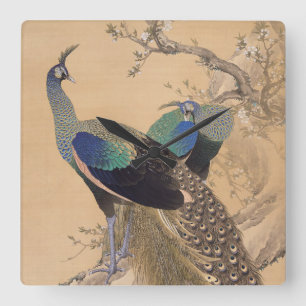 Japanse muur vierkante klok