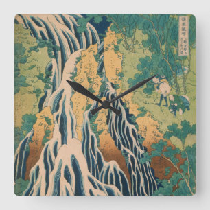 Japanse muur vierkante klok