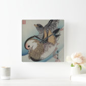 Japanse muur vierkante klok (Huis)