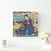 Japanse muur vierkante klok (Huis)