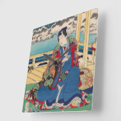 Japanse muur vierkante klok (Hoek)