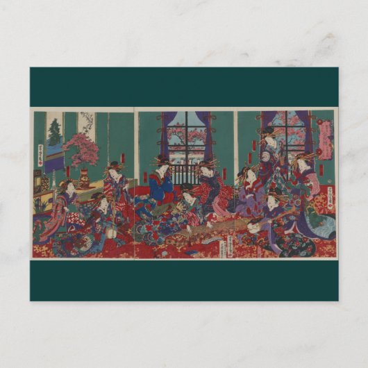 Japanse muzikanten briefkaart (Voorkant)