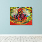 Japanse muzikanten canvas afdruk (Insitu (Houten vloer))