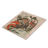 JAPANSE MYTHISCHE VOGEL MET MENSELIJK HOOFD Karyōb Tegeltje (Zijkant)