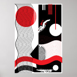 Japanse nacht pop kunst poster