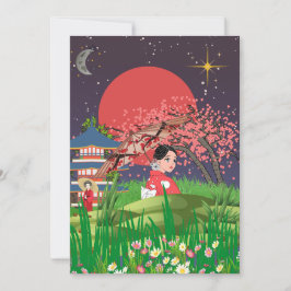 Japanse nachtjes bedankkaart