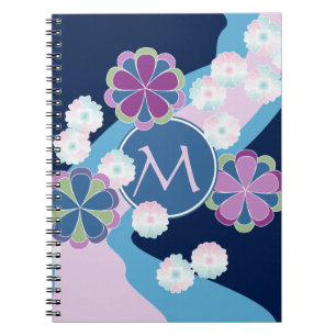 Japanse Nagarekiku Chrysanthemum Floral Notitieboek