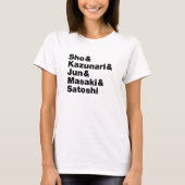Japanse namen licht T-shirt (Voorkant)
