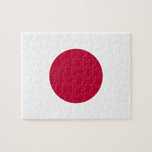 Japanse nationale wereldvlag legpuzzel (Horizontaal)