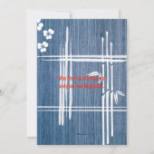 Japanse nieuwjaarsfeestkaart feestdagenkaart (Achterkant)