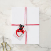 Japanse nieuwjaarskaart cadeaulabel (Met Touw)