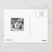 Japanse nieuwjaarswensen - kinderen in de sneeuw briefkaart (Achterkant)