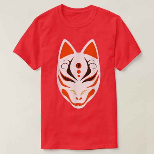 Japanse Nine Tailed Fo Kitsune T-shirt (Design voorkant)