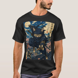Japanse Ninja Kat T-shirt 